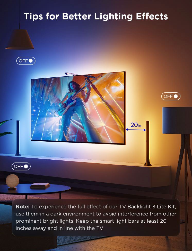 BAZAR - Govee TV Backlight Kit 2 SMART sada LED podsvícení - pošk. obal3 