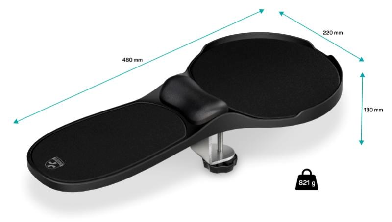 CONNECT IT Loketní opěrka ArmRest PRO For Health, Šedá1 