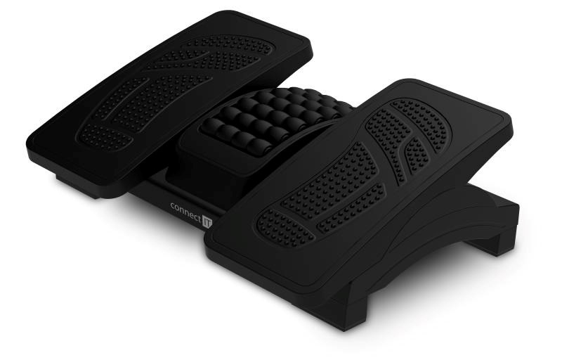 CONNECT IT Podložka pod nohy DoubleLegPad PRO For Health, černá0 
