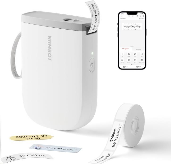 Niimbot Tiskárna štítků D11-H Smart, bílá + role štítků 160 ks5 