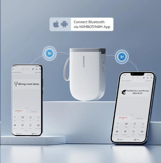 Niimbot Tiskárna štítků D11-H Smart, bílá + role štítků 160 ks6 