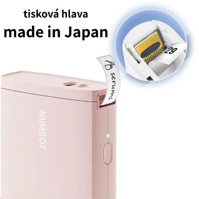 Niimbot Tiskárna štítků D11-H Smart, růžová + role štítků 160 ks5 