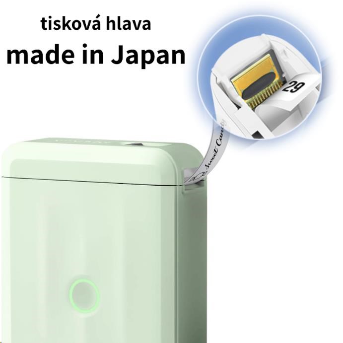 Niimbot Tiskárna štítků D110-M Smart,  zelená + role štítků 160 ks2 