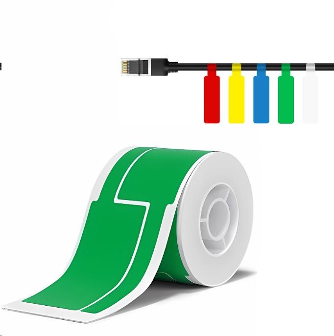 Niimbot štítky na kabely T 25x76mm 200ks Zelené pro B21,  B21S,  B3,  B1S0 