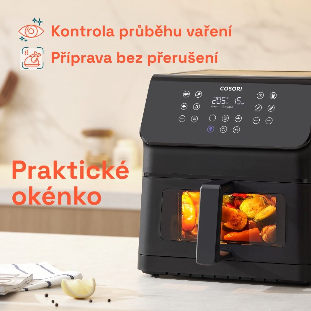 Cosori P653 PREMIUM II Plus Chef edition 6,2l horkovzdušná fritéza5 
