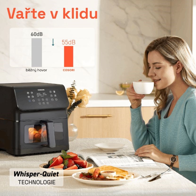 Cosori P653 PREMIUM II Plus Chef edition 6,2l horkovzdušná fritéza8 