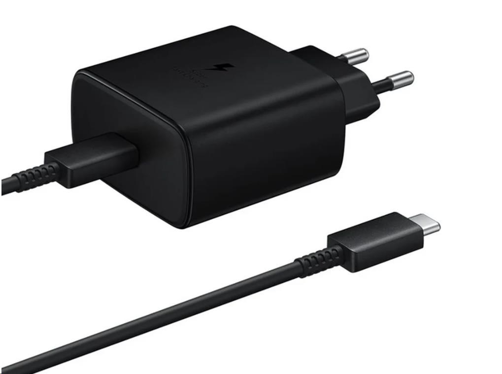Samsung cestovní nabíječka EP-T4511XBE, Fast Charging 45W, USB-C + datový kabel USB-C, černá0 