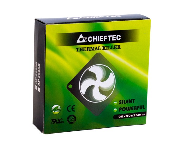 Ventilátor CHIEFTEC AF-0925S,  92x92x25 mm,  s 3/ 4pinovým konektorom1 
