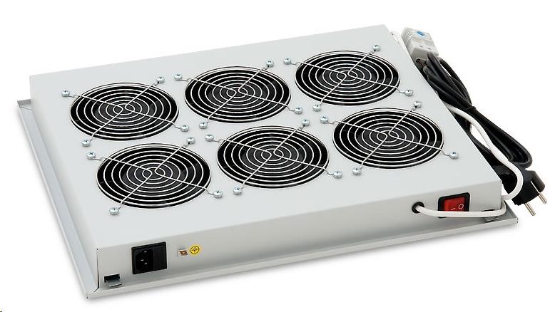 TRITON Ventilačná jednotka horná (dolná),  6 ventilátorov-230V/ 90W,  termostat,  sivá1 