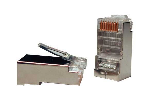 Konektor STP RJ45 (8p8c),  Cat5E,  50µm,  drát - 100 ks0 