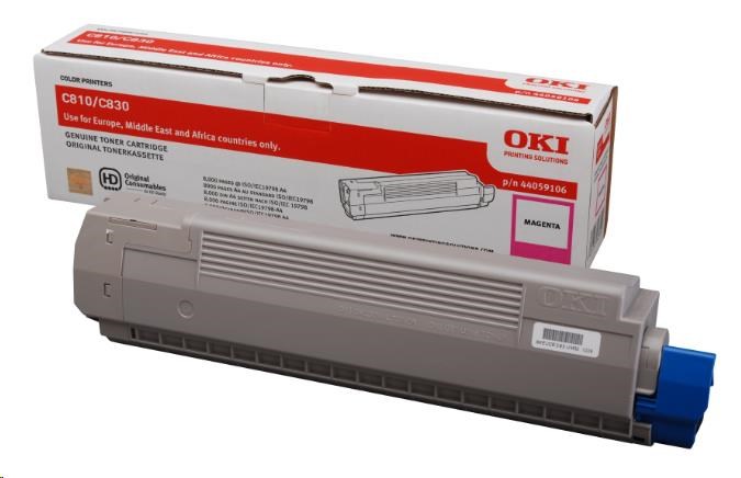 OKI purpurový toner pre C810, C830 (8 000 strán za minútu))0 