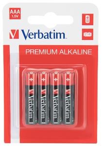 VERBATIM Alkalické baterie AAA, 4 PACK , LR31 