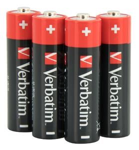 VERBATIM Alkalické baterie AA,   4 PACK ,  LR61 