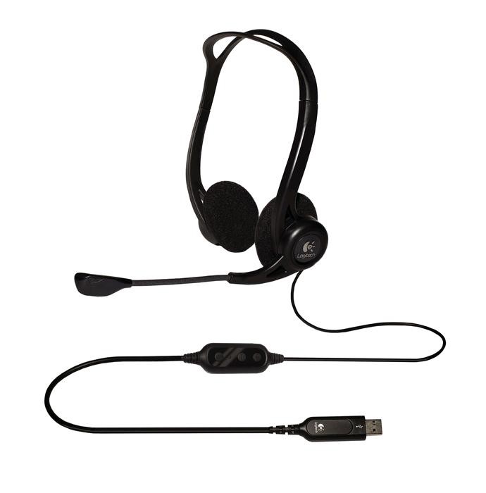akcie Logitech PC 960 Stereo Headset, USB _