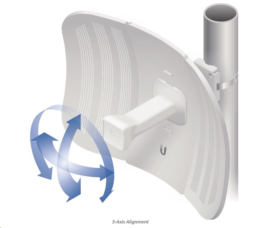 UBNT airMAX LiteBeam M5-23 [5GHz,  Anténa 23dBi,  Klient,  5GHz,  802.11a/ n]3 