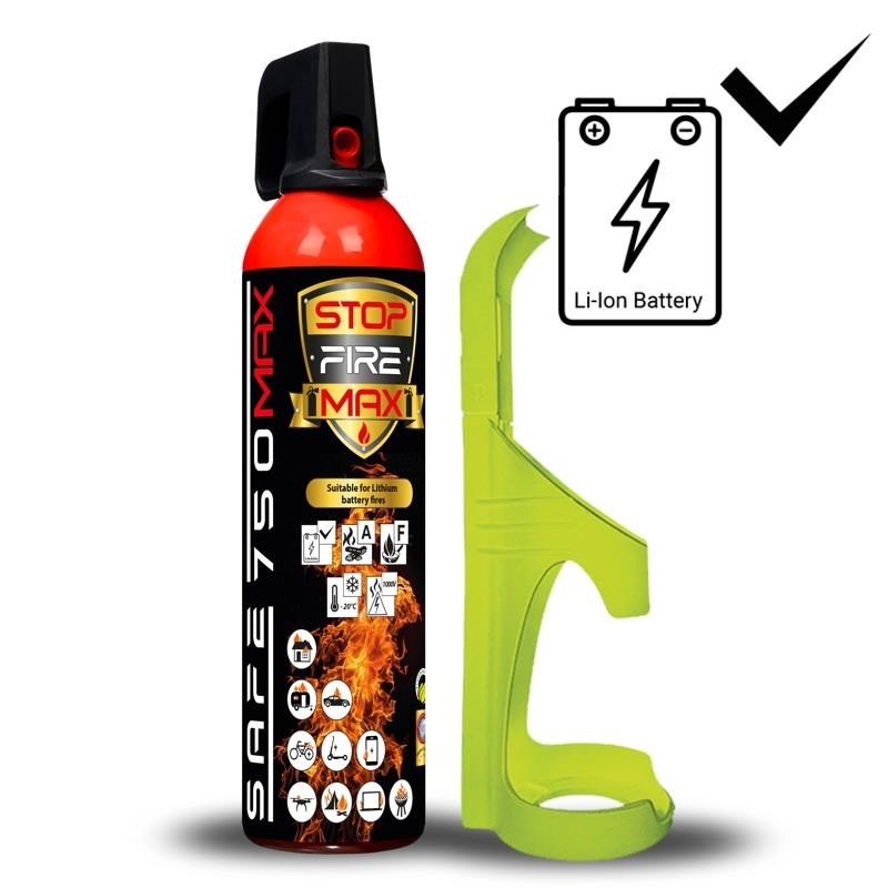SAFE 750 MAX + SAFE75F hasicí sprej a držák, hasicí schopnost (A, E, F, E), 0.75 l, dostřik 4 m0 