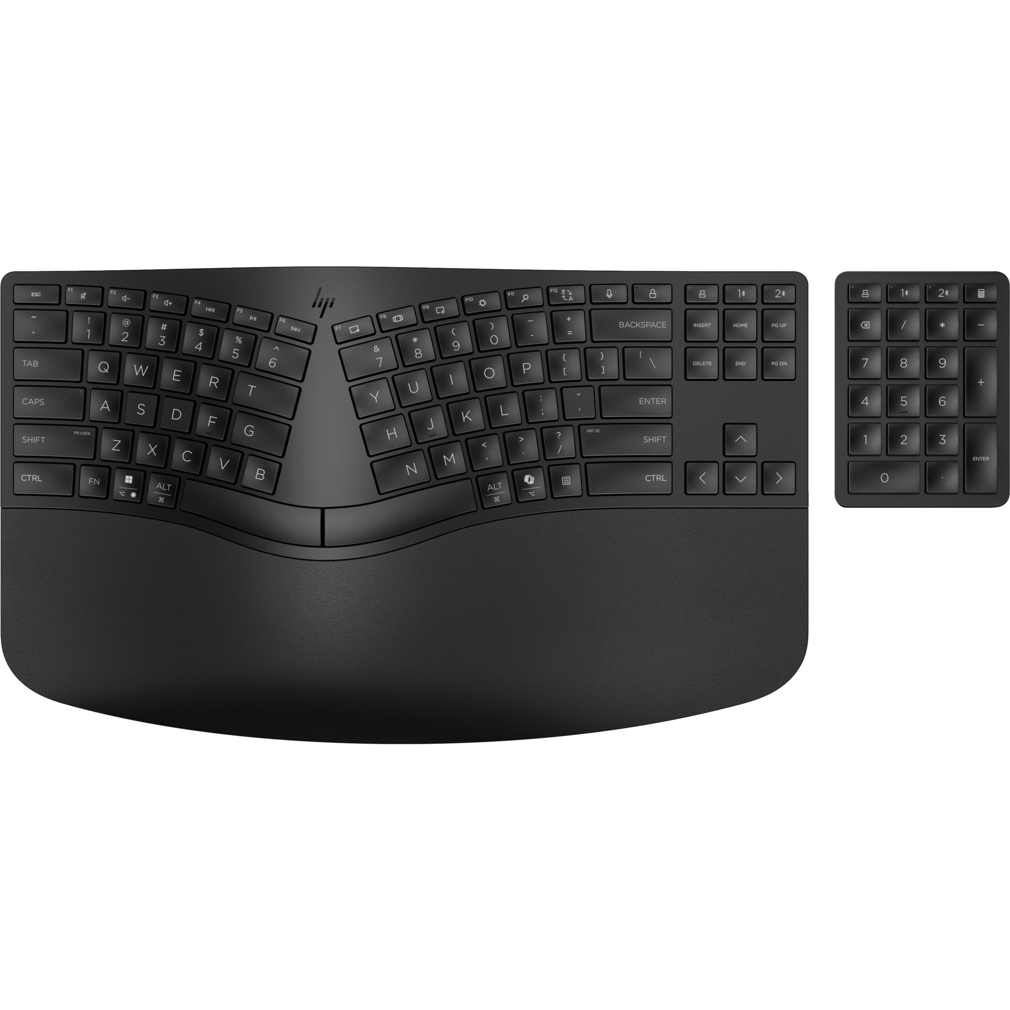 HP 960 Black Ergonomic Wireless Keyboard - bezdrátová ergonomická klávesnice CZ/SK0 