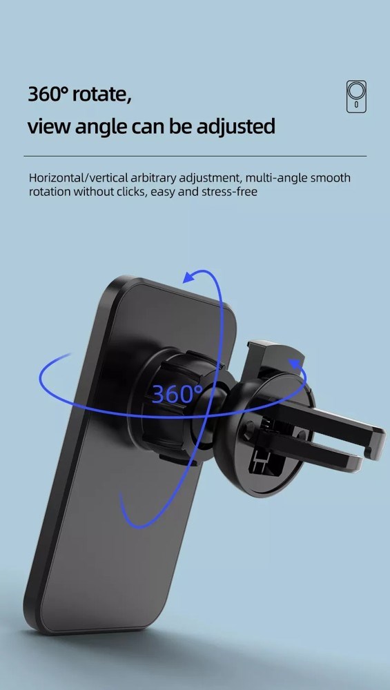 1stCOOL bezdrátová QI nabíječka 15W,  magnetická,  do auta,  MagSafe kompatibilní,  bílá5 