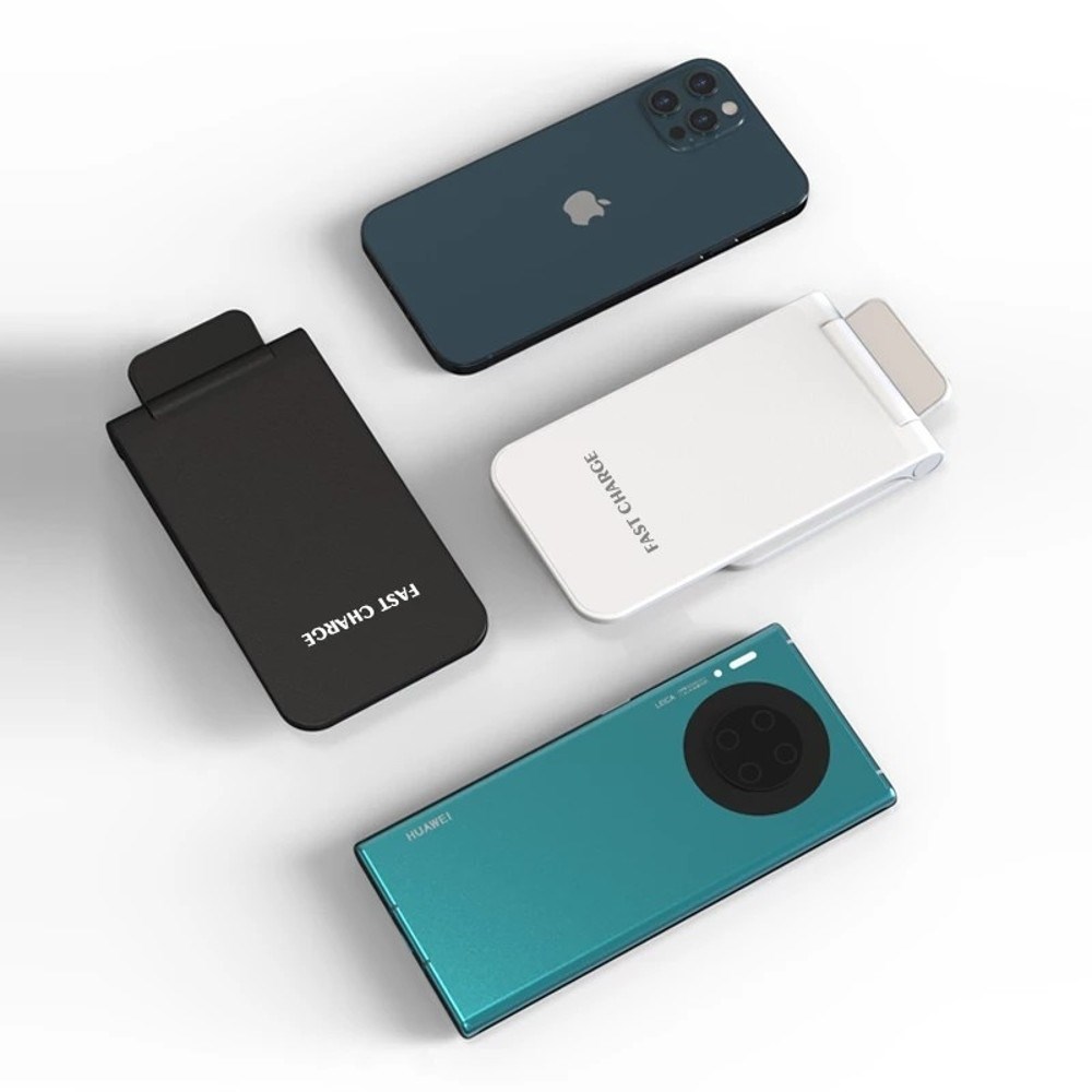 1stCOOL bezdrátová QI nabíječka H18,  skládací stojánek,  USB-C,  bílá0 
