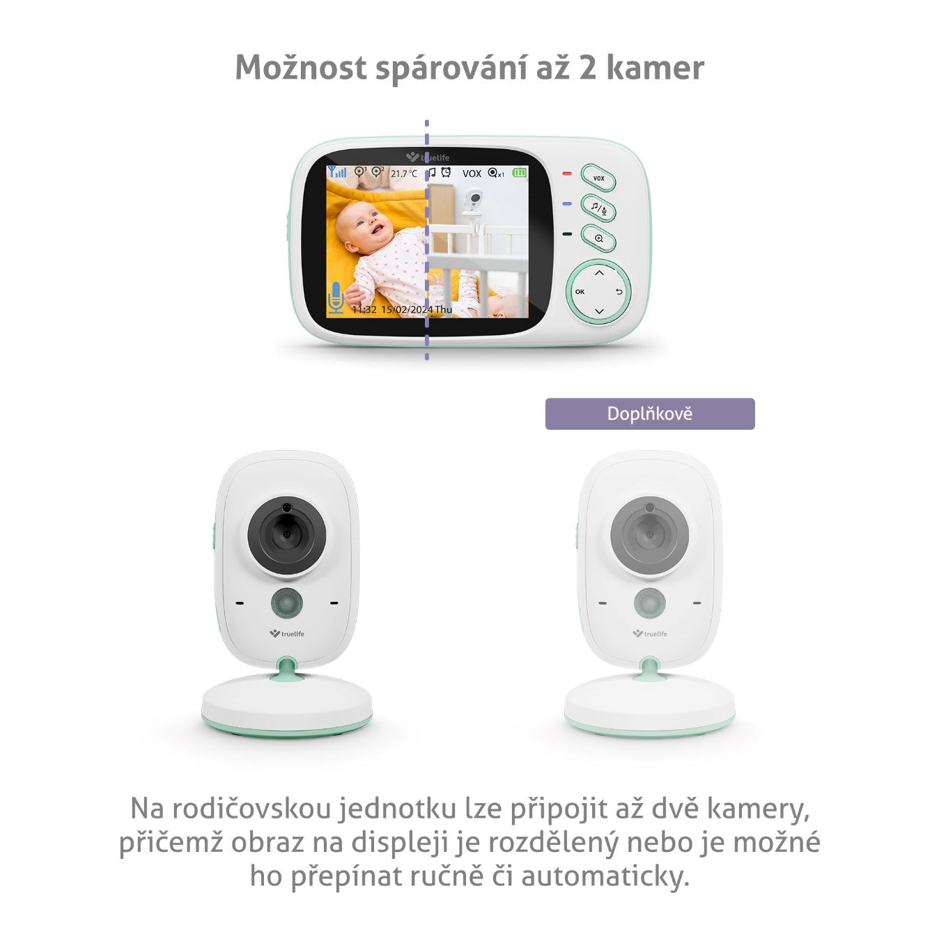 TrueLife NannyCam H32 Pro - digitální video chůvička1 