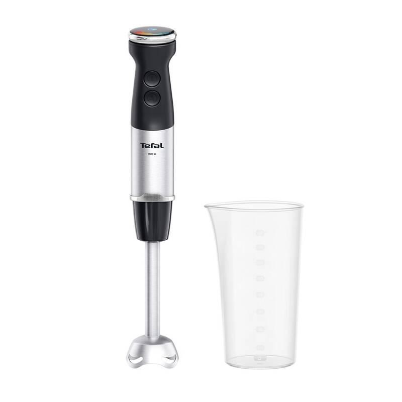 Tefal HB67G830 Quickchef+ 5v1 tyčový mixér,  1000 W,  20 rychlostí,  tichý režim,  plynulá regulace rychlosti,  nerez /  černá3 