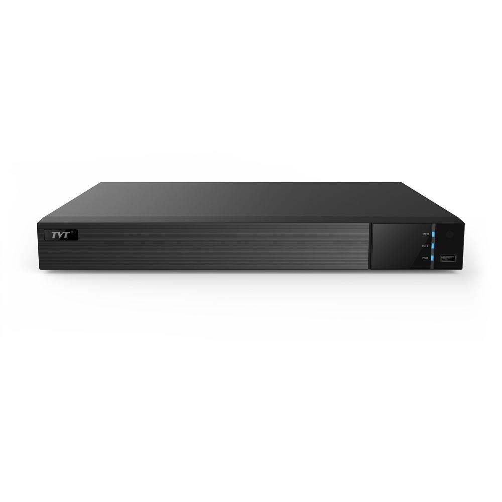 TVT TD-3108H2-8P-B2-B NVR pro IP kamery, 8 kanálů, 2x HDD, PoE0 