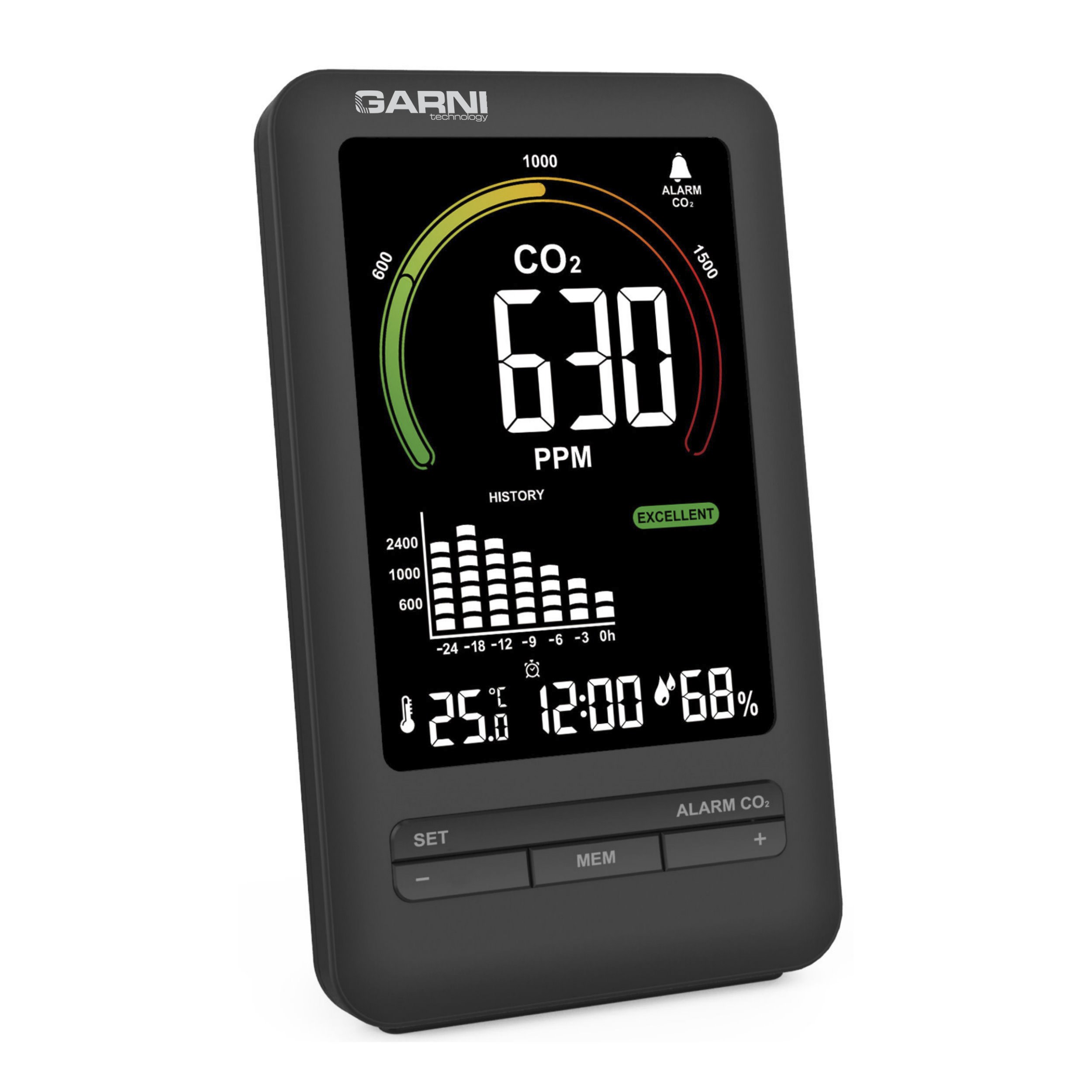 GARNI 206 OneCare - Měřič CO2 (kysličník uhličitý)1 