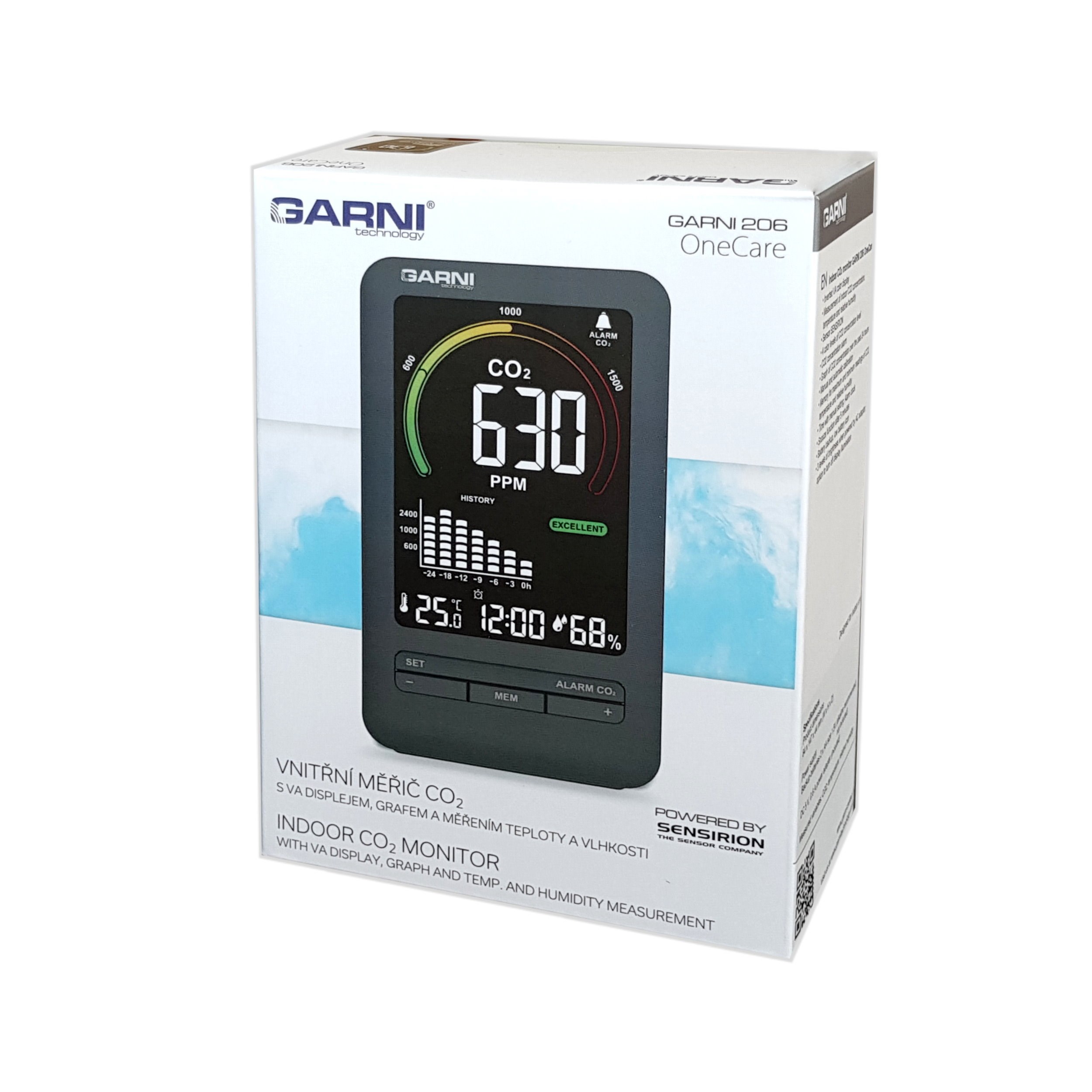 GARNI 206 OneCare - Měřič CO2 (kysličník uhličitý)5 