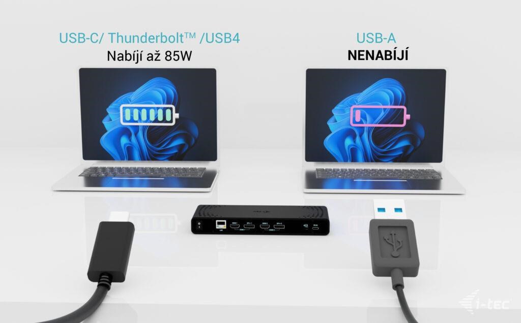i-tec Universal Dual 4K Display Docking Station,  Power Delivery 85W + i-tec USB-C Charger 100W9 