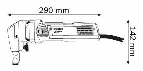Bosch GNA 75-16 prostřihovač, 750 W, ocel do 400 N mm2 při 1, 6 mm, 2600 volnoběžných zdvihů min1 