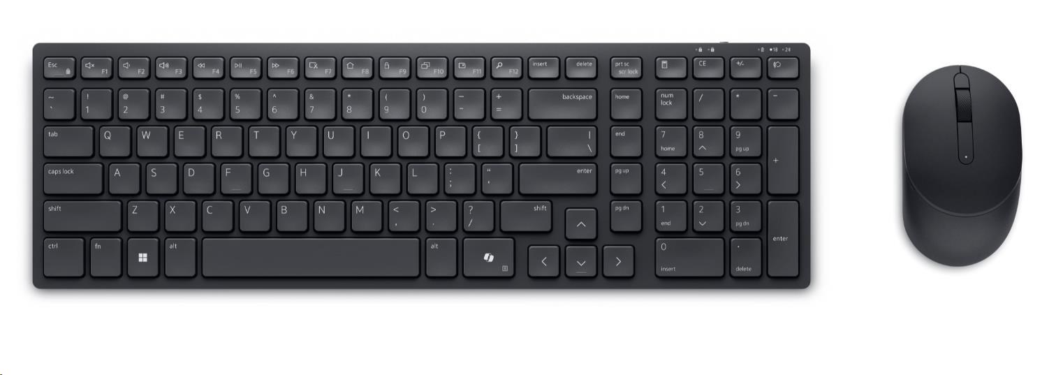 DELL Silent Keyboard and Mouse - KM555 - Czech/ Slovak (QWERTZ)1 