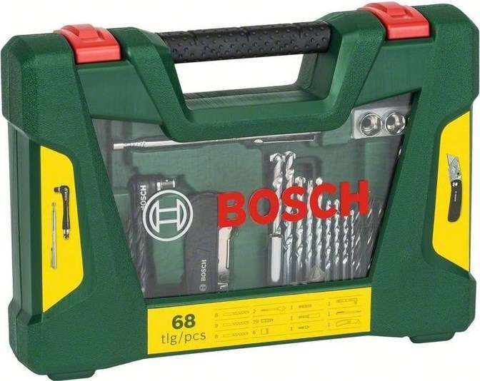 Bosch V-Line - 83dílná sada vrtáků a bitů TiN s LED kapesní svítilnou a stavitelným klíčem2 