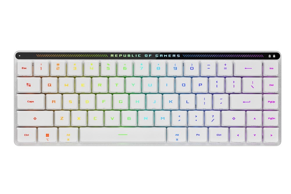 ASUS klávesnice ROG FALCHION RX Low profile (ROG NX Snow),  CZ/ SK3 