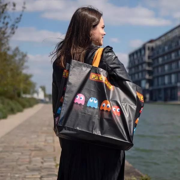 Konix Pac-Man Black Shopping Bag3 