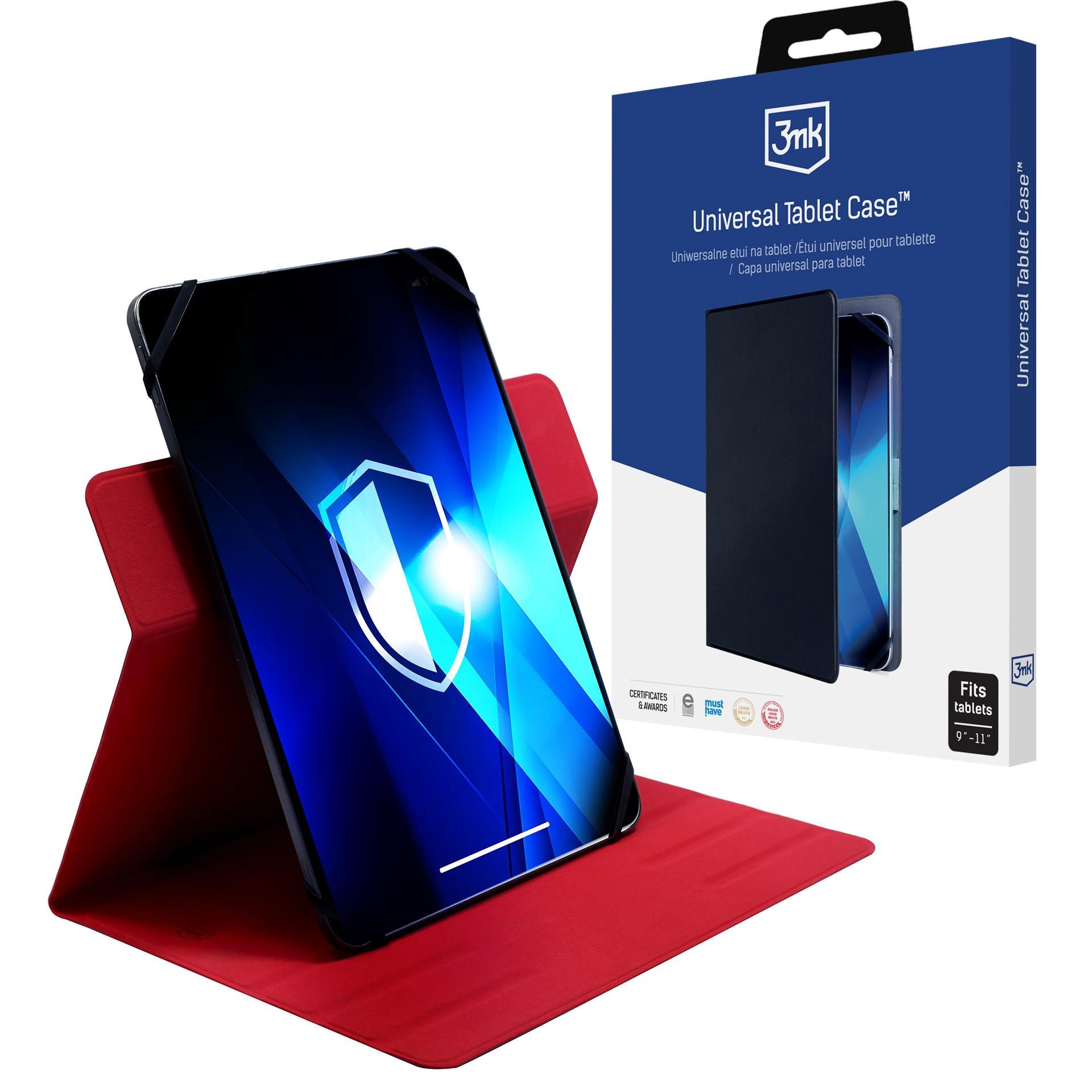 3mk Universal Tablet Case pro tablety 9-11",  Red