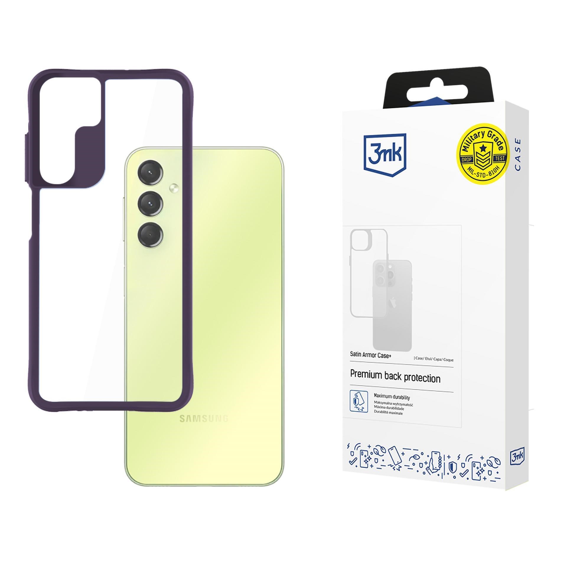 3mk ochranný kryt Satin Armor Case+ Purple pro Samsung Galaxy A25 5G0 