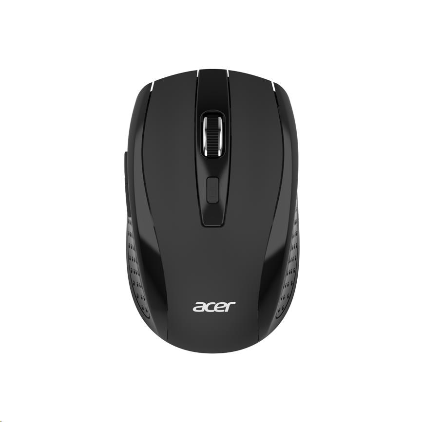ACER Myš, Wireless mouse MX202 Black - RF 2.4 GHz dongle, DPI 1000/1200/1600, 6 tlačítek1 