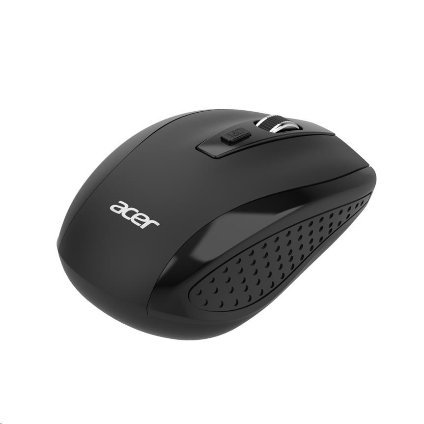 ACER Myš, Wireless mouse MX202 Black - RF 2.4 GHz dongle, DPI 1000/1200/1600, 6 tlačítek5 