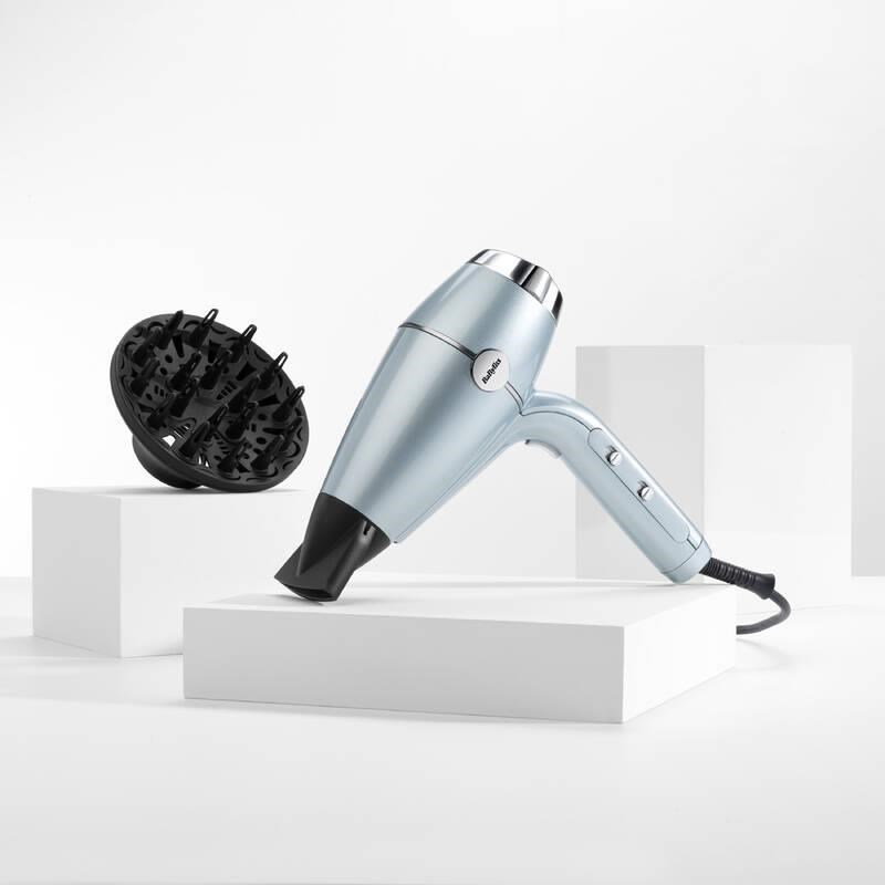 BaByliss D773DE fén na vlasy,  2100 W,  2 rychlosti,  3 teploty,  iontová technologie,  difuzér6 