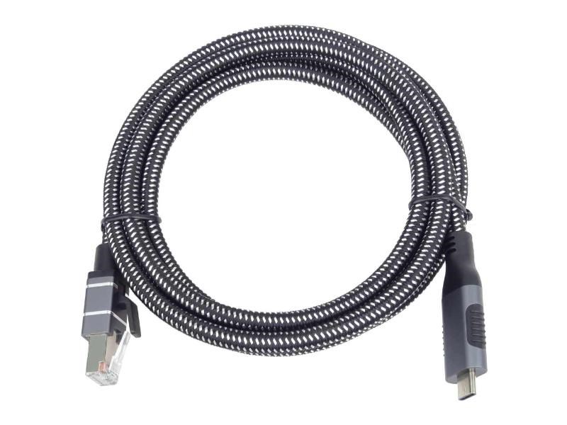 PremiumCord Ethernetový kabel USB-C na LAN RJ45 10/ 100/ 1000,  1m2 