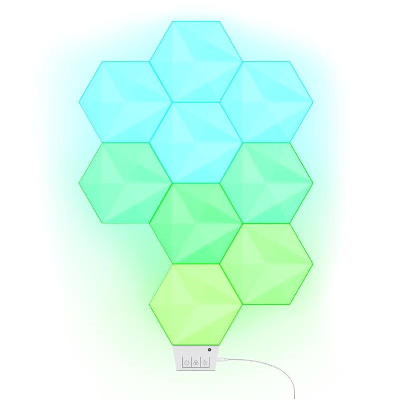 TRUST Světelné panely GXT 902 VYBZ, Hexagonální, RGB, dálkové ovládání, 9ks2 