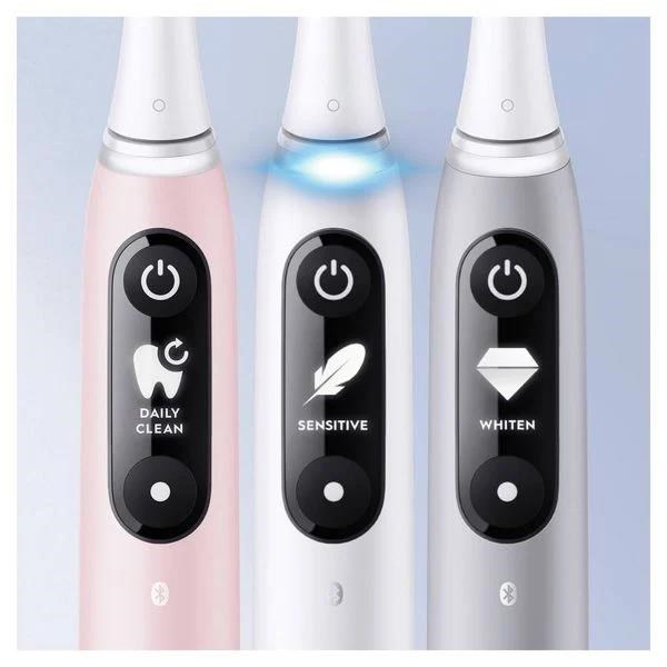 Oral-B iO Series 6s elektrický zubní kartáček, časovač, tlakový senzor, 5 programů, aplikace Oral-B, bílá2 