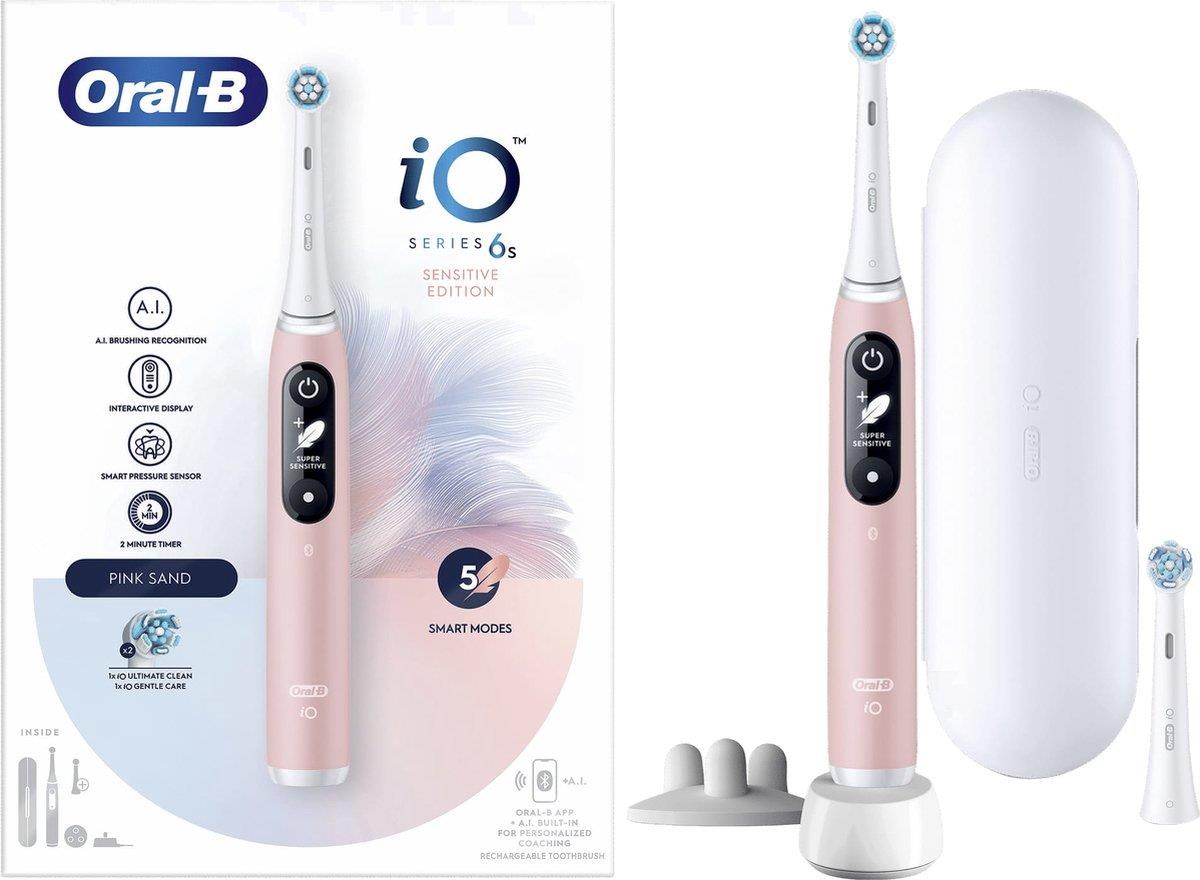 Oral-B iO Series 6s elektrický zubní kartáček, časovač, tlakový senzor, 5 programů, aplikace Oral-B, růžová1 