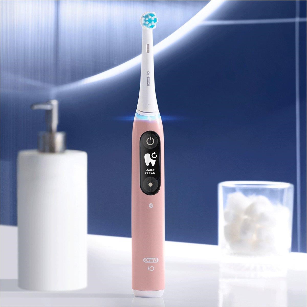 Oral-B iO Series 6s elektrický zubní kartáček, časovač, tlakový senzor, 5 programů, aplikace Oral-B, růžová2 