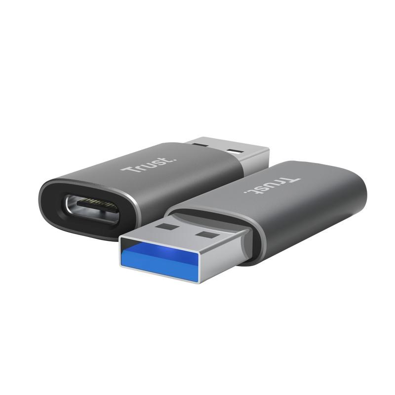 TRUST Adaptér Calyx USB-A na USB-C,  2ks0 