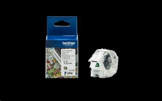 BROTHER Originálna farebná kontinuálna tlačová rolka Brother CZ-1002,  šírka 12 mm,  dĺžka 5 m - pre VC500W0 
