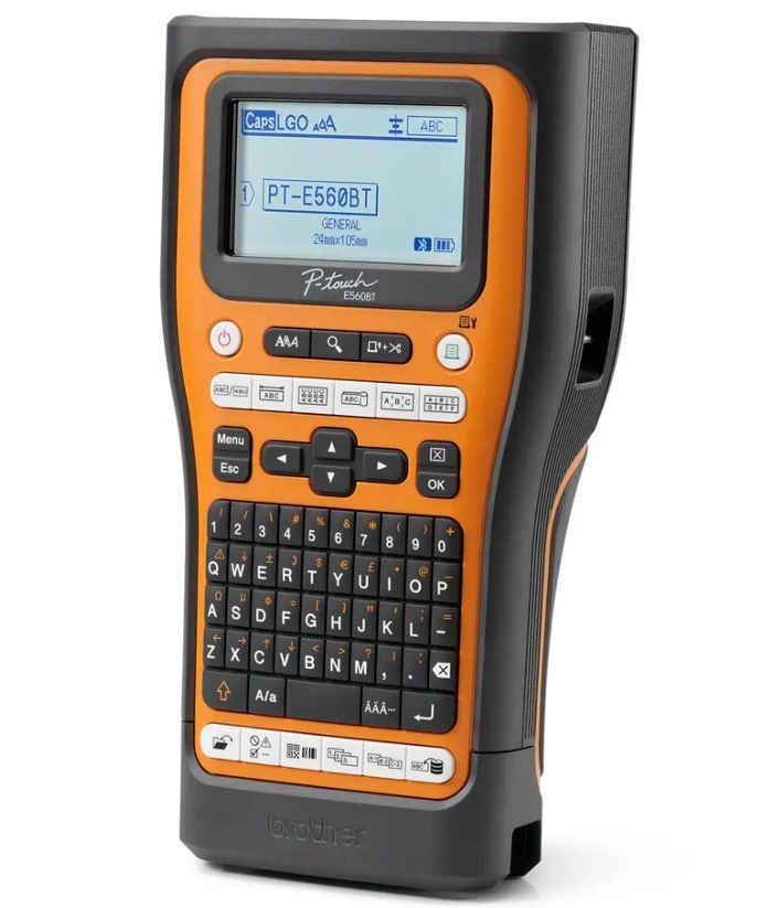 BROTHER tiskárna štítků PT-E560BTVP - 12, 24mm,  pásky,  mobilní,  s pouzdrem,  Tiskárna Štítků pro průmysl a elekt4 