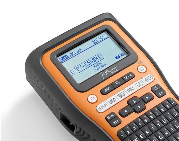 BROTHER tiskárna štítků PT-E560BTVP - 12, 24mm,  pásky,  mobilní,  s pouzdrem,  Tiskárna Štítků pro průmysl a elekt1 