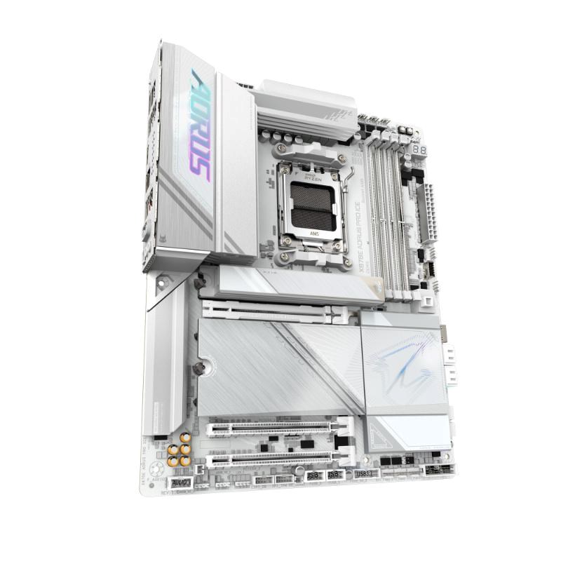 GIGABYTE MB Sc AM5 X870E AORUS PRO ICE,  AMD X870,  4xDDR5,  2xHDMI,  2xUSB4,  WiFi1 