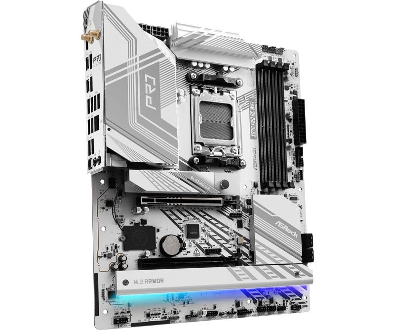 ASRock MB Sc AM5 X870 PRO RS WIFI,  AMD X870,  4xDDR5,  1xHDMI,  2xUSB4,  WI-FI2 